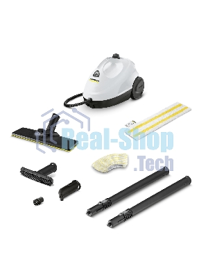 Пароочиститель Karcher EasyFix SC 2 белый, напольный, 1500 Вт, 40 г/мин, 1000 мл