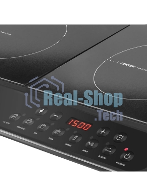 Плита настольная электрическая Centek CT-1514 черный, 3.5 кВт, индукция, конфорки - 2, стеклокерамика, сенсор
