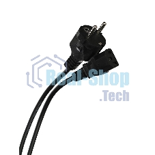 Кабель компьютер - розетка 220V (EURO) 1.8м, 3G 0,75мм медь, Telecom