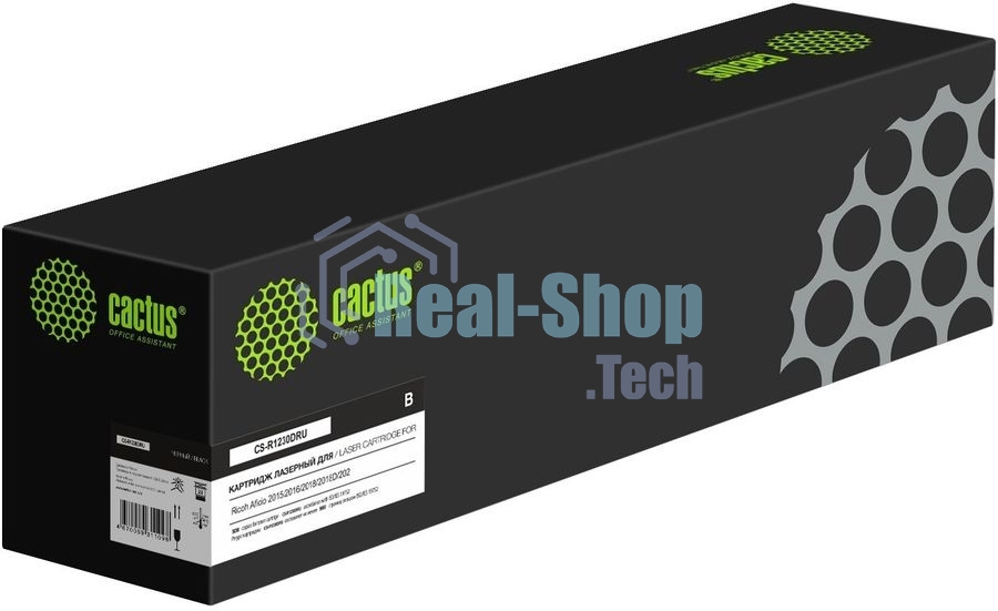 Картридж лазерный Cactus CS-R1230DRU черный (9000 стр.) для Ricoh Aficio 2015/2016/2018/2018D/2020/2020D/MP 1500/MP 1600/MP 1600L/MP 1900/MP 2000/MP 2000L/MP 2000LN