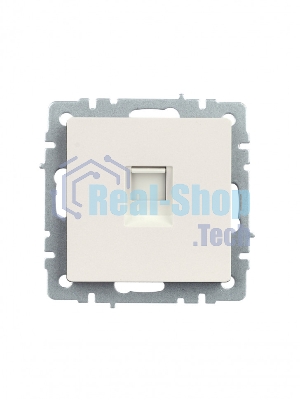 Розетка компьютерная IEK BRITE РК10-БрЖ RJ45 кат.5E жемчуг