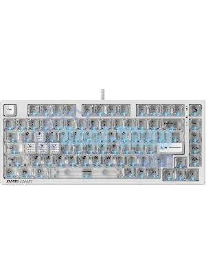 Клавиатура A4Tech Bloody MS76 проводная, USB Type-A, белый