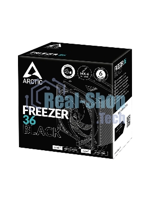 Кулер для процессора Arctic Freezer 36 черный, 120 мм, алюминий/медь, 1800 об/мин, 22.5 дБ, 4 pin, 200 Вт, 159 мм