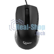 Мышь проводная Gembird MUSOPTI9-905U черный, 1000 dpi, USB, кнопки - 3