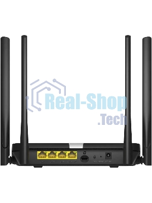 Роутер беспроводной Cudy LT500 AC1200 10/100BASE-TX/4G cat.4 черный