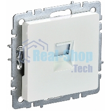 Розетка компьютерная IEK BRITE РК10-БрЖ RJ45 кат.5E жемчуг
