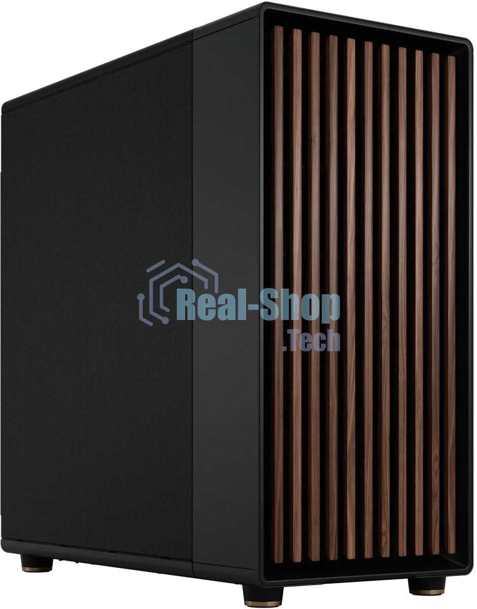 Компьютерный корпус без блока питания Case Fractal Design North XL, Full-Tower, 3x140мм, 2xUSB-A 3.0 + 1xUSB 3.2 Type-C E-ATX, ATX, mATX, mITX Wood panel Charcoal черный