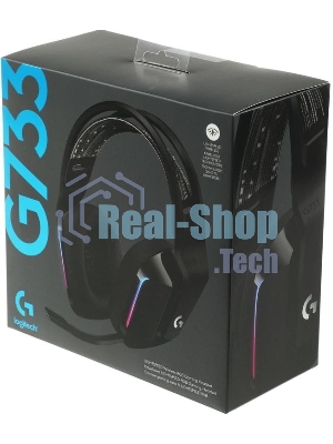 Гарнитура Logitech G733 чёрный, беспроводная, 2.4 ГГц, до 29 ч, LIGHTSYNC RGB