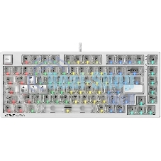 Клавиатура A4Tech Bloody MS76 проводная, USB Type-A, белый