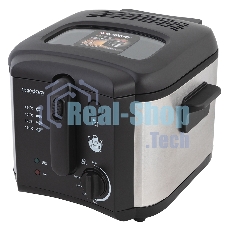 Фритюрница ENDEVER Skyline FR-115 чёрный/металлик, 1800 Вт, 2.5 л, 0.6 кг, антипригарное покрытие