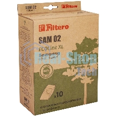 Комплект бумажных пылесборников Filtero SAM02 (10+фильтр) ECOLine XL (R)