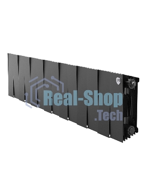 Радиатор биметаллический Royal Thermo PianoForte 200 черный- 14 секц.