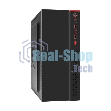 Компьютерный корпус Miditower ExeGate AA-443-UNS500 (ATX, БП UNS500 с вент. 12см, 2хUSB+HD Audio, черный)
