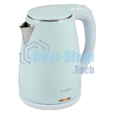 Чайник электрический Energy E-261 1.8 л, двойной корпус, голубой,2200 Вт(164141)