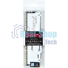 Оперативная память Kingston Fury Beast RGB, DDR5, 32Gb (1x32 Gb), 6400 MHz, CL32, радиатор, RGB, белый