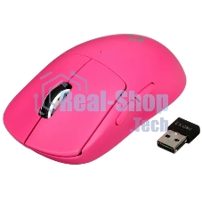 Мышь беспроводная Logitech G PRO X Superlight 2 розовый, 32000 dpi, радиоканал, USB, кнопки - 5