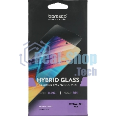 Защитное стекло для экрана BoraSCO Hybrid Glass для ZTE Blade A31 Plus антиблик, 71 х 153 мм, 2.5D, прозрачный