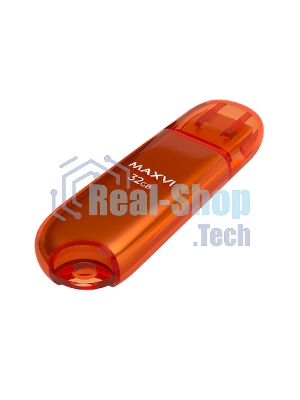 Флешка USB Maxvi P1 orange (FD32GBUSB20C10P1), 32Gb, USB 2.0, R/W 15/5, оранжевый