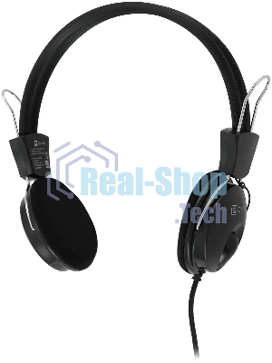Проводные наушники Oklick HS-M200 черный, накладные, Jack 3.5 мм