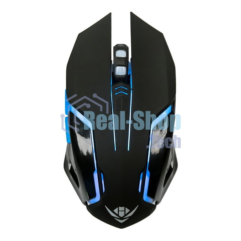 Мышь беспроводная Nakatomi MROG-20UR черный, 2400 dpi, радиоканал, USB, кнопки - 6