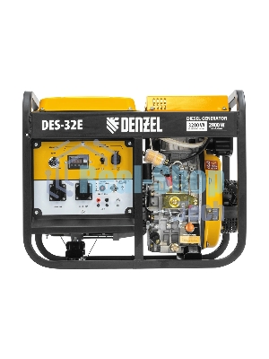 Электрогенератор дизельный Denzel DES-32E, 3.2 кВт, 110 дБ, 78.9 кг