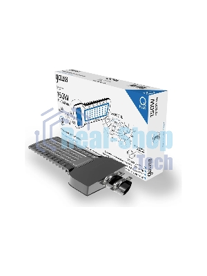 Светильник светодиодный уличный консольный Gauss Qplus LED ДКУ 150 Вт 18000 Лм 5000К IP65 120-260 В КСС Ш 535х260х64 мм