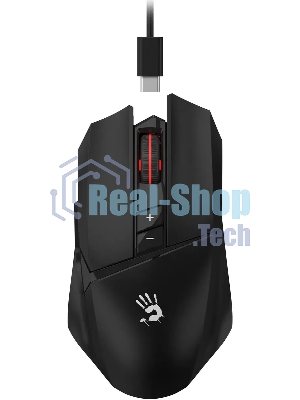 Мышь беспроводная A4Tech Bloody R36 Ultra черный, 12000 dpi, радиоканал, USB, кнопки - 7