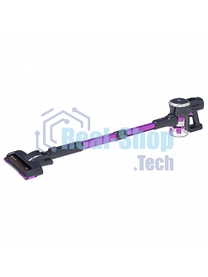 Пылесос вертикальный BQ VCA0201H фиолетовый/серый, питание от аккумулятора, 110 Вт, уборка сухая, пылесборник 0.6 л, работа от АКБ max 40 мин