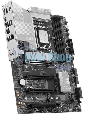 Материнская плата MSI PRO B860-P, LGA 1851, Intel B860, 4xDDR5, 4xSATA, 3xM.2, 1xPCIe 5.0 x16, 1xPCIe 4.0 x4, 2xPCIe 4.0 x1, 1xHDMI, 1xDP, 1xUSB-C, 1x 5Gb LAN, 2xUSB-A 3.2 Gen 2, 2xUSB-A 3.2 Gen 1, 4xUSB-A 2.0, 3x3.5 мм, 7.1, ATX