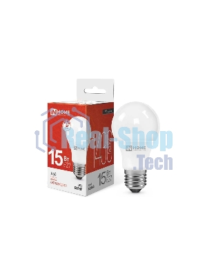 Лампа светодиодная IN HOME 4690612020273 LED-A60-VC 15 Вт 230В E27 4000К 1430 лм