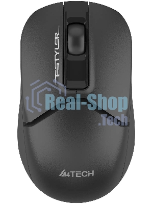 Мышь беспроводная A4Tech Fstyler FG12S черный, 1200 dpi, радиоканал, USB, кнопки - 3