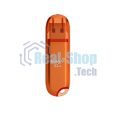 Флешка USB Maxvi P1 orange (FD32GBUSB20C10P1), 32Gb, USB 2.0, R/W 15/5, оранжевый