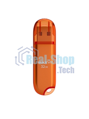 Флешка USB Maxvi P1 orange (FD32GBUSB20C10P1), 32Gb, USB 2.0, R/W 15/5, оранжевый