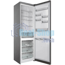 Холодильник Hotpoint HT 6200 S серебристый двухкамерный 240/83л морозилка снизу, No Frost
