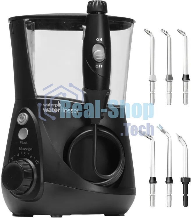 Ирригатор Waterpik WP-662 черный, от сети, 650 мл, 10 режимов