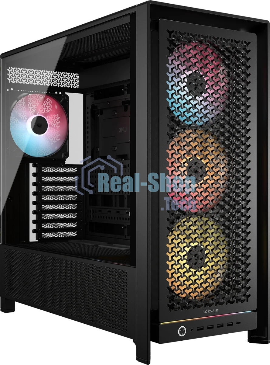 Корпус Corsair Frame 5000D RS ARGB Black, Midi-Tower, чёрный, 4 x 140 мм