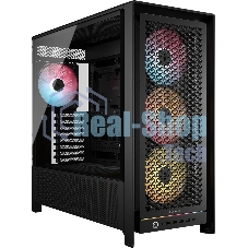 Корпус Corsair Frame 5000D RS ARGB Black, Midi-Tower, чёрный, 4 x 140 мм