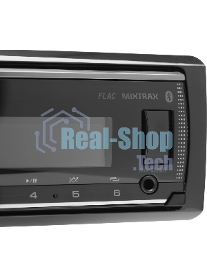Автомагнитола Pioneer MVH-S520BT, 1 DIN, Bluetooth, USB Type-A, AUX, пульт ДУ, съёмная панель