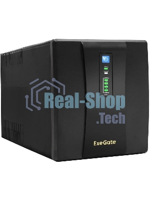 Источник бесперебойного питания ExeGate SpecialPro UNB-1500.LED.AVR.EURO.RJ 1500VA/950W, LED, AVR, 4 евророзетки, RJ45/11, черный