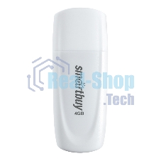 Флешка USB Smartbuy Scout White (SB004Gb2SCW), 4Gb, USB 2.0, R/W 12/5, белый