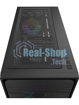Корпус Ocypus Delta C70 BK ARGB, Midi-Tower, чёрный, 4 x 120 мм