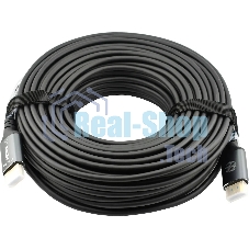 Кабель аудио-видео Cactus CS-HDMI-AOC-2-30 HDMI (m)/HDMI (m) 30м. позолоч.конт. черный