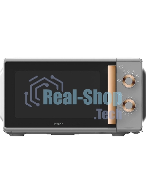 Микроволновая печь Vitek VT-MW1920 серый/золотистый, 20 л, 700 Вт, переключатели — поворотный механизм