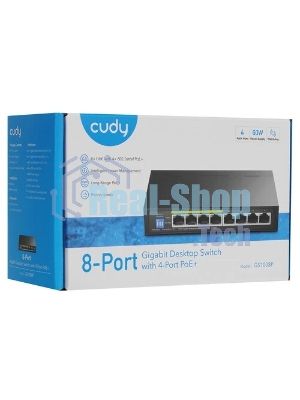 Коммутатор Cudy GS1008P, 8×1 Гбит/с
