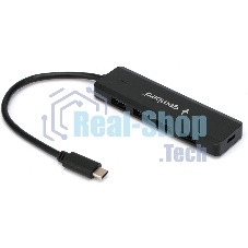 USB-концентратор Gembird UHB-C424, USB Type-C, USB 4 порта, USB Type-C