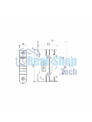 Автоматический выключатель Werkel 1P  40 A  C  4,5 кА W901P404