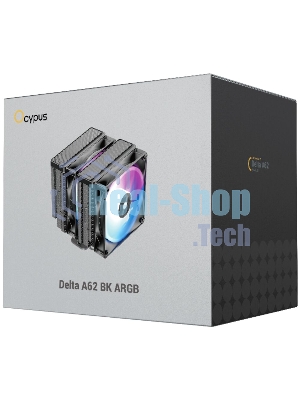 Кулер Ocypus Delta A62 BK ARGb черный 120мм алюминий+медь 2000rpm 29db 4-pin 260W 156мм