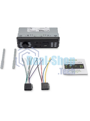 Автомагнитола Digma MCP-225G, 1 DIN, Bluetooth, USB Type-A, AUX