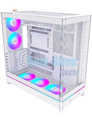 Компьютерный корпус Montech HS02 PRO белый без БП ATX 4x140мм 2xUSB 3.0 audio bott PSU