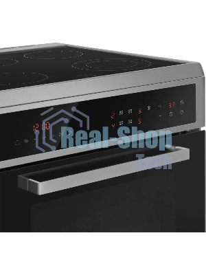 Плита электрическая Maunfeld MEC611CS10TD серебристый, конфорок 4 шт, духовка 59 л, 60 см x 85 см x 63 см